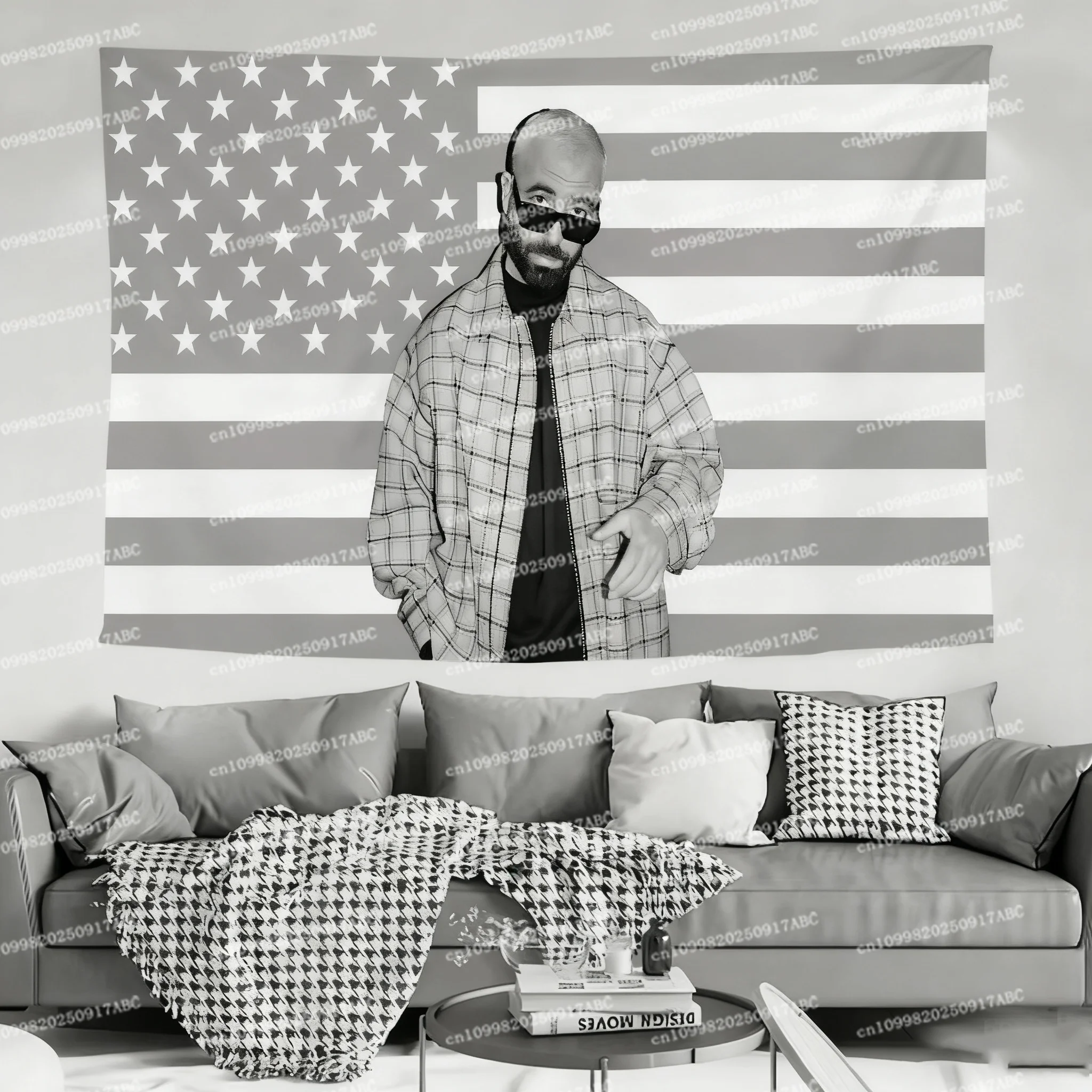 ديكورات الولايات المتحدة الأمريكية الممثل عمر آدم العلم لتعليق الأعلام الزخرفية غرف ديكور المنزل أعلام ولافتات ديكور القماش نسيج المنزل #6