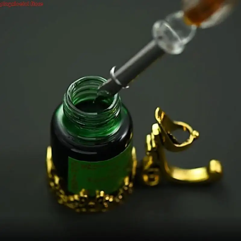 E8BA วินเทจจิ้มปากกาการเขียนน้ำพุหมึก 10 ปากกาผู้ถือปากกากล่องของขวัญการประดิษฐ์ตัวอักษรเครื่องเขียน