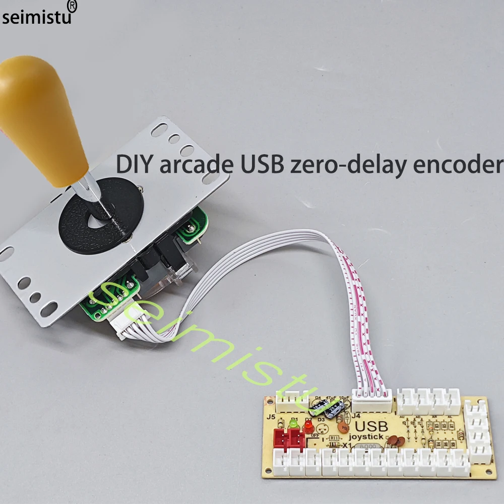 Klassischer 5-poliger Arcade-Joystick mit ovalem Topball-Kopier-Sanwa-Joystick im amerikanischen Stil für PC, Zero Delay, Raspberry Pi, Arcade Neo – Detail 3