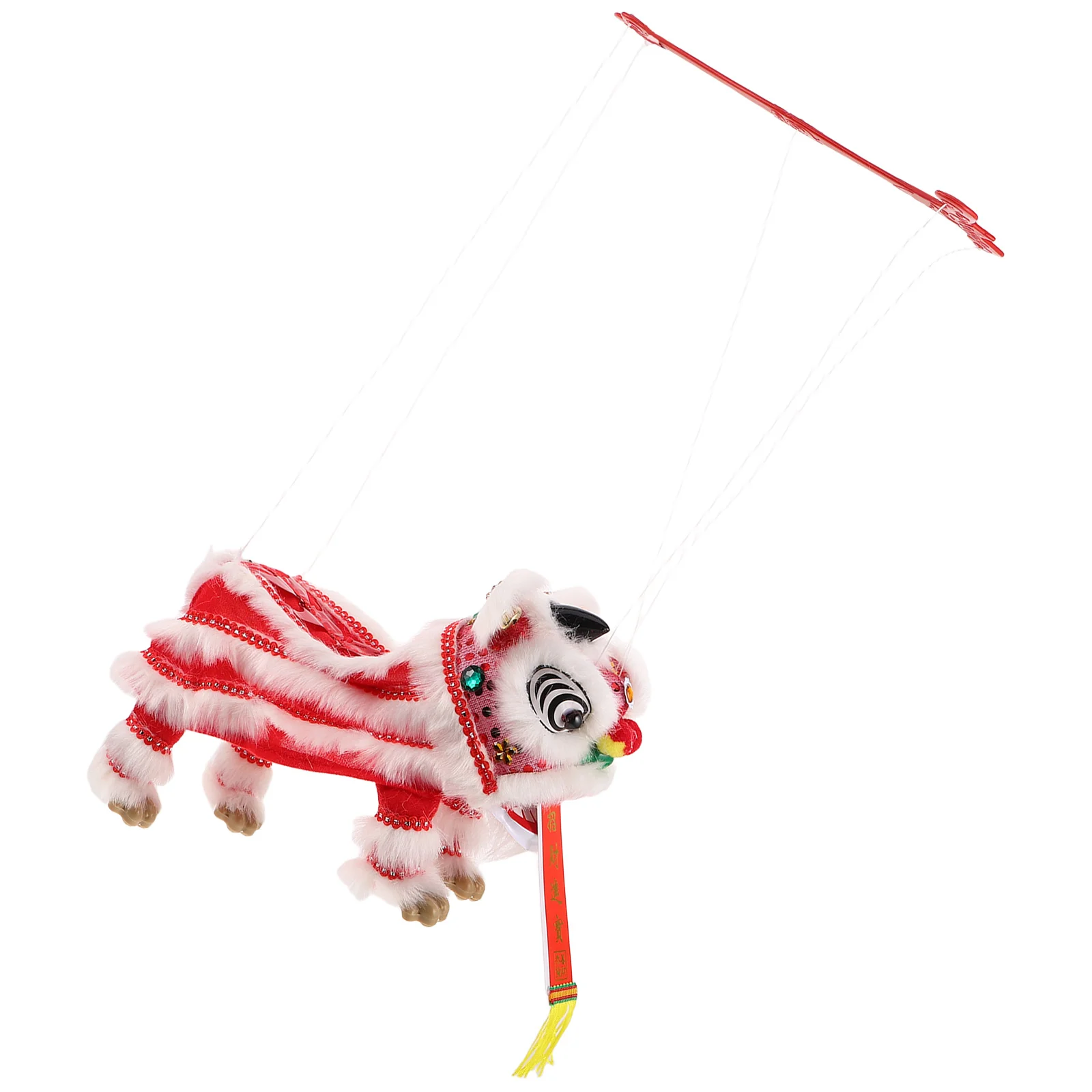 หุ่นเชิดสิงโต งานฝีมือแบบดั้งเดิม สำหรับเทศกาลฤดูใบไม้ผลิ ตรุษจีน เหมาะสำหรับเด็กเล่นเล่านิทาน