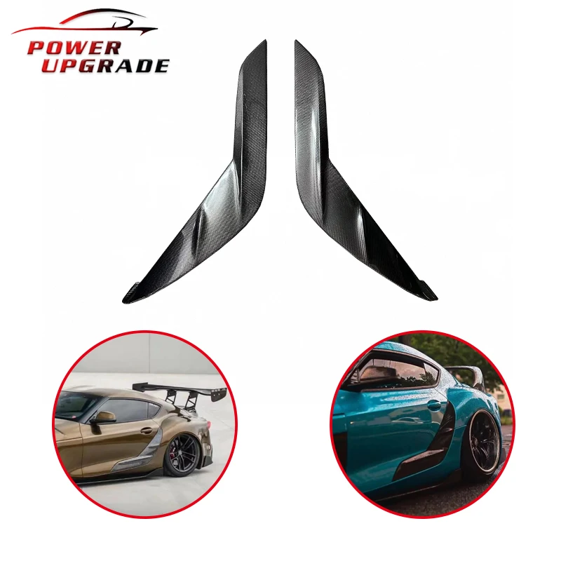 

Carbon Fiber Car Exterior Door Trim Panel Sticker For Toyota GR Supra MK5 A90 2019-2022 Accessories Car Modification fast