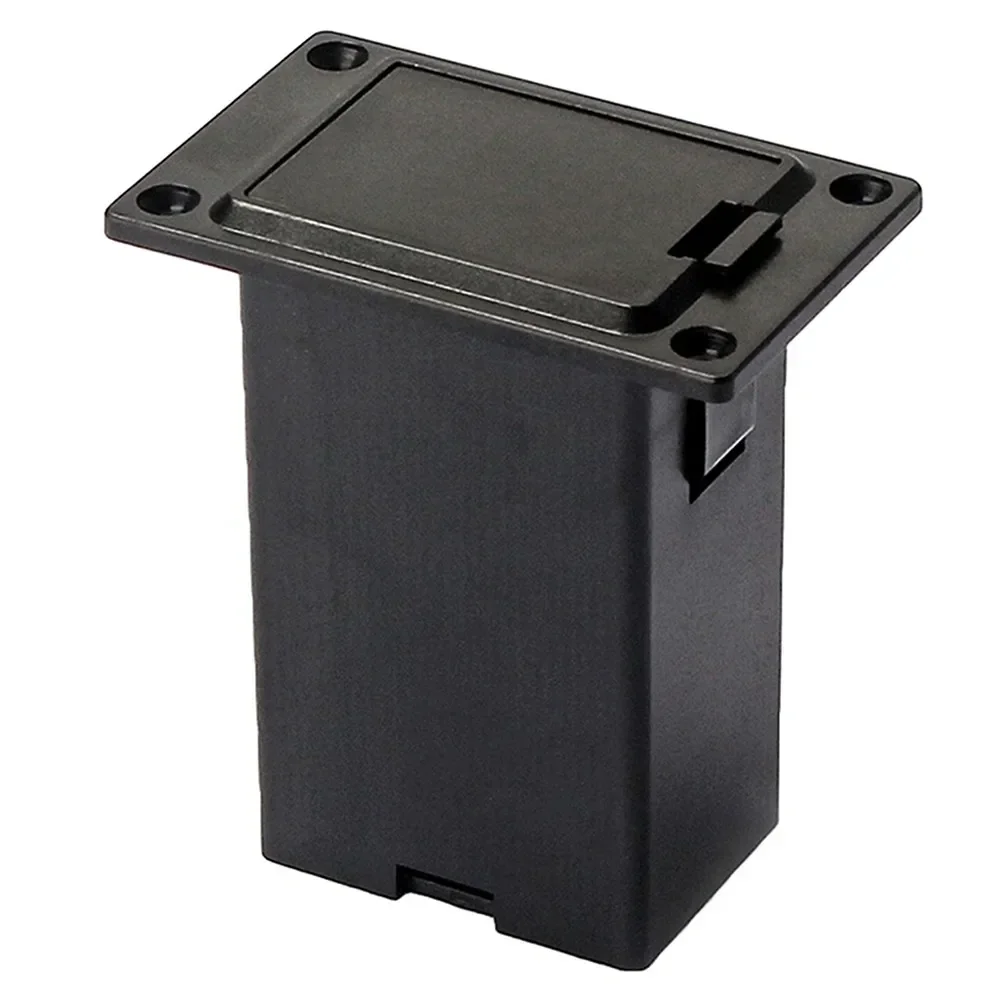 2 2 1 97 1 22in Battery Holder Box 9V Compartment Plastic Black For Acoustic Guitar For Bass Pickup Replacement