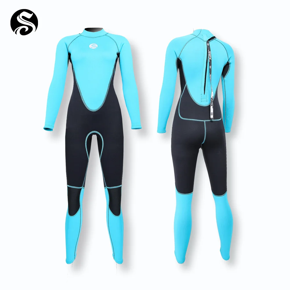 Wetsuits Adult Youth 3mm Neoprene SCR Full Suits Long Sleeve Surfing Swimming Diving Swimsuits Keep Warm Back Zip Water Sport