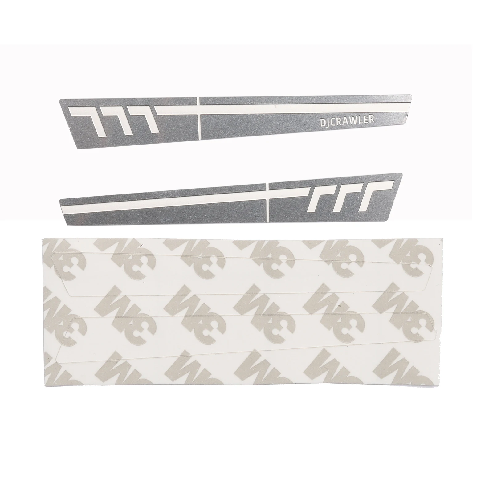 DJC 1/18 miroir de décoration latérale plaque de grattage en tôle d'acier inoxydable pour TRX-4M BRONCO RC voiture TRX4M accessoires de mise à niveau