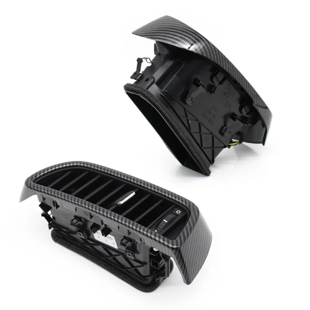 Front Center Middle AC Air Vent Grille Outlet Carbon Complete Assembly For Porsche Cayenne 958 2010 2011 2012 2013 2014 2015