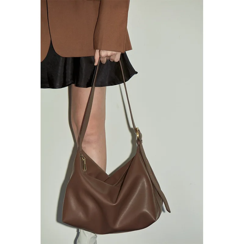 

Vintage Leather Crossbody Bag Purse Handbag for Women Trendy Aesthetic Hobo Tote Casual Shoulder Bag