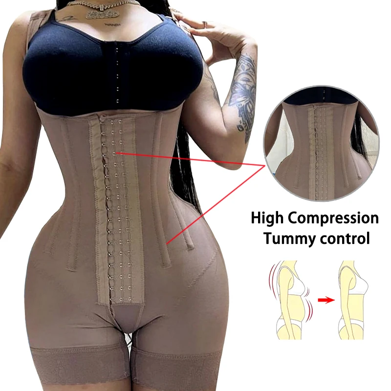 Fajas Colombianas Post Surgery Shapers Binders Waist Trainer Butt Lifter Shapewear Women Full Body Shaper Bbl Compression Girdle