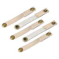5/10Pcs Leather Cable Straps Cable Tie Wraps Cord Management Holder 90x12mm Portable Earphone Cable Wire Ties Cord Organizer