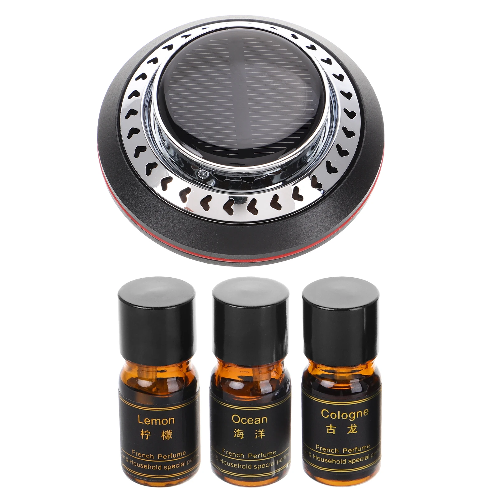 

Car Perfume Diffuser Essential Oil Humidifier Air Freshener Solar Car Aromatherapy Longlasting Odor Elimination