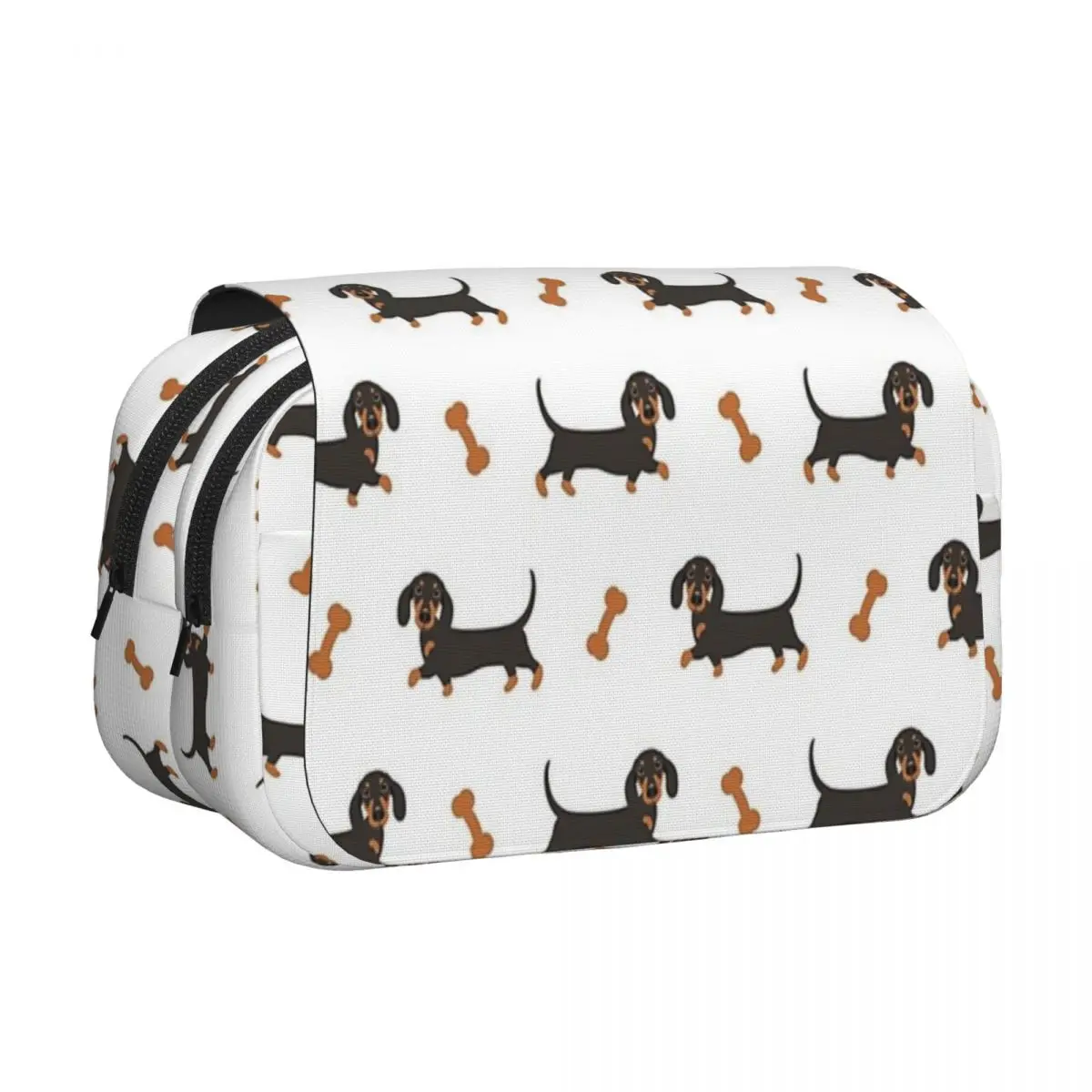 Black And Tan Dachshund Sausage Dog Pencil Cases Pencil Pouch Hard Shell Large Capacity Pen Box Pencil Bag for Students Gifts