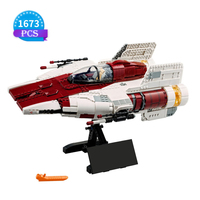 2025 NEW IN STOCK 1673PCS Star Toys A Wing Starfighter Building Block Model Assembly Bricks Toys For Kids Birthday Gifts