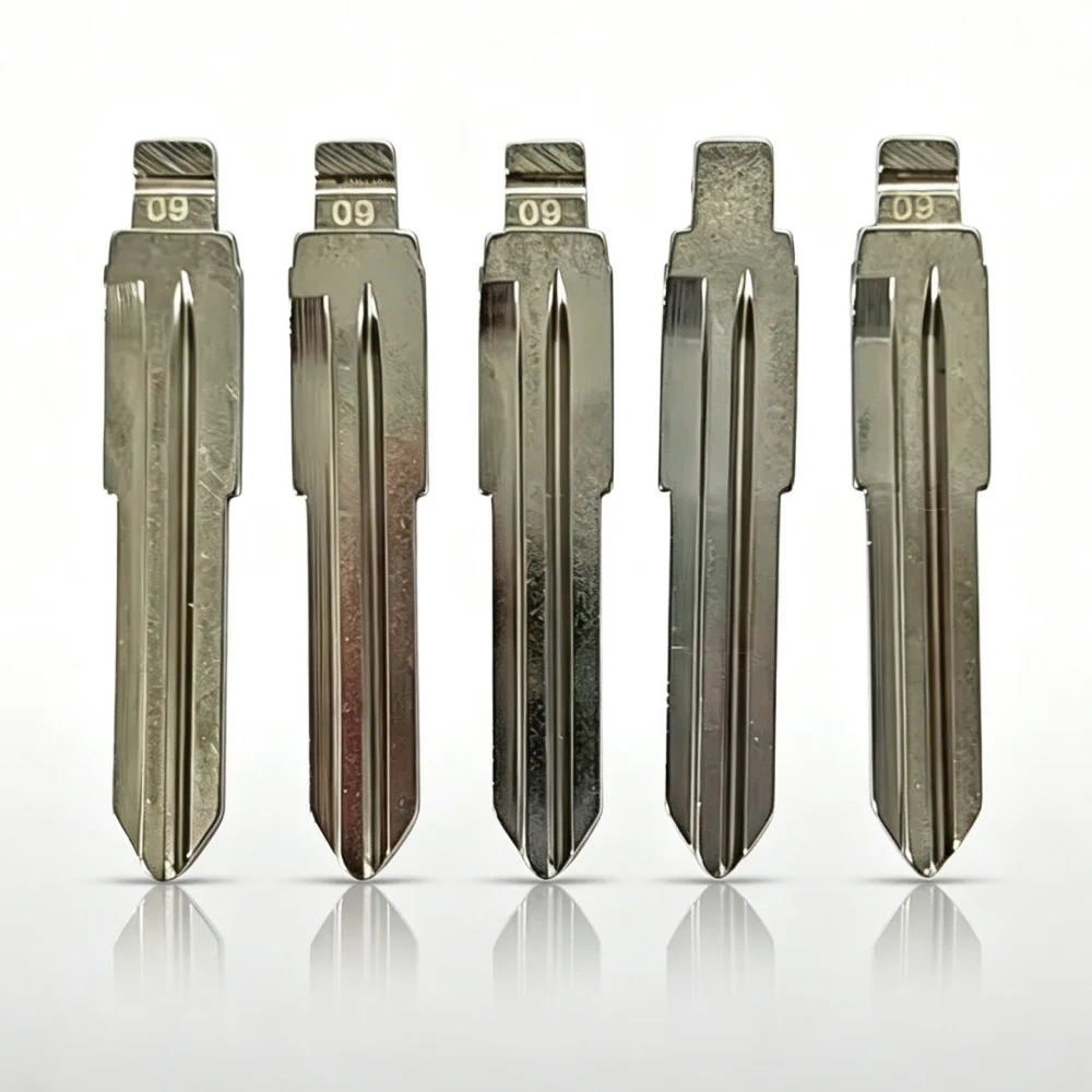 10Pcs/Lot #09 MAZ24 Uncut Flip Key Blade For KD VVDI Remote Fit Mazda Metal Replacement Blank