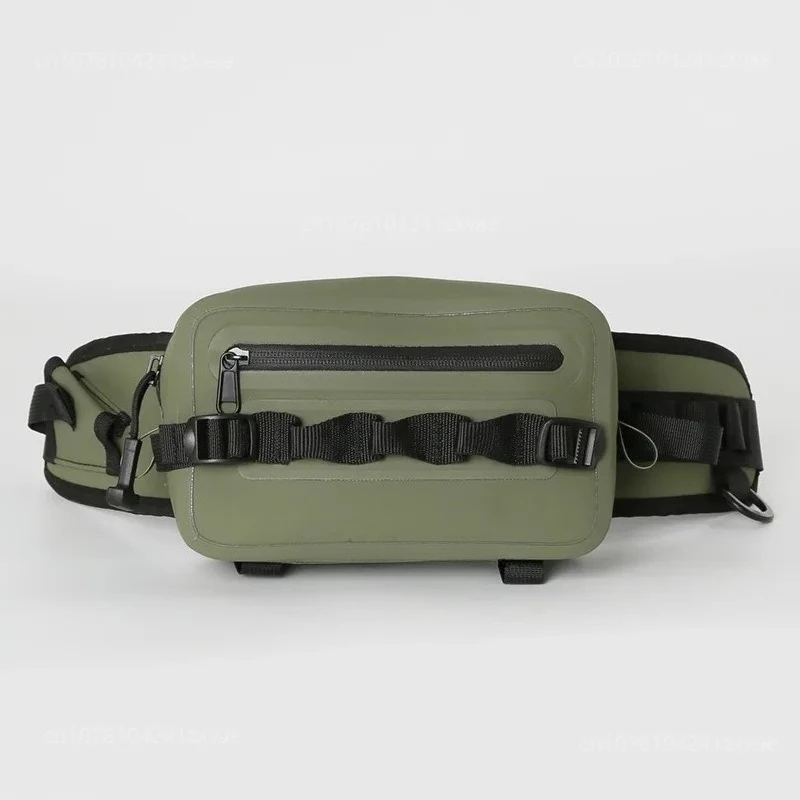 Waterproof fanny pack pluggable rod airtight diving multi-function messenger