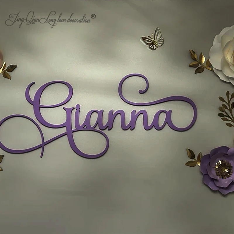 Custom Name Sign Wooden Name Sign Nursery Decor Nursery Name Decor Toddler Name Sign Baby Shower Gift