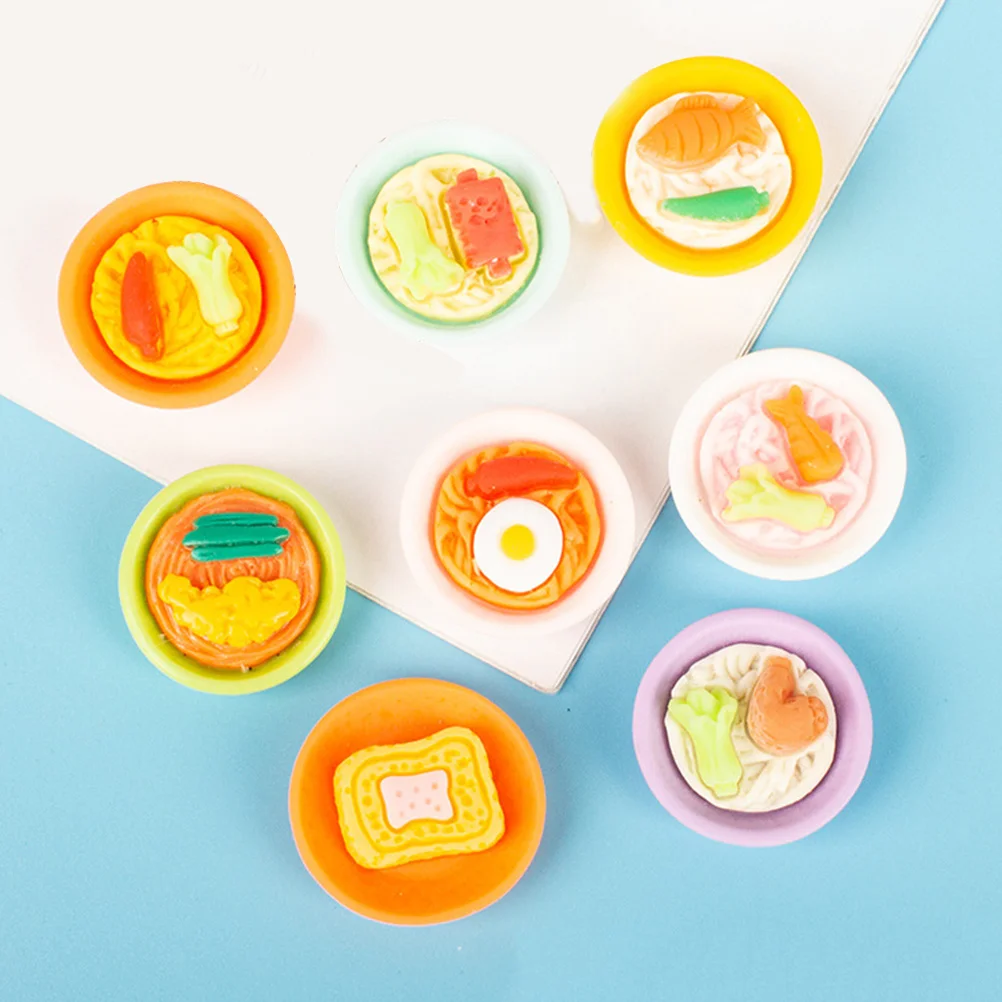 20 Pcs Simulated Food Landscape Japanese Decorate House Snack Resin Mini Tiny Decoration Simulation
