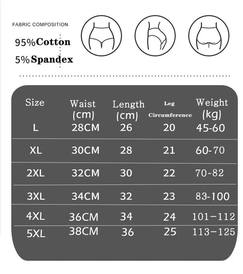 L-5XL Female Underwear Postpartum Recovery Briefs for Ladies High Waist Panties for Women Sexy Lingeries Plus Size 3Pcs/Lot