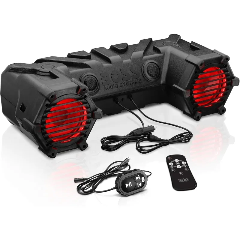 ATV30BRGB ATV Speaker System  6.5 Inch Speakers, 1 Inch Tweeters, Built-in Amplifier, Bluetooth, Multi-Color