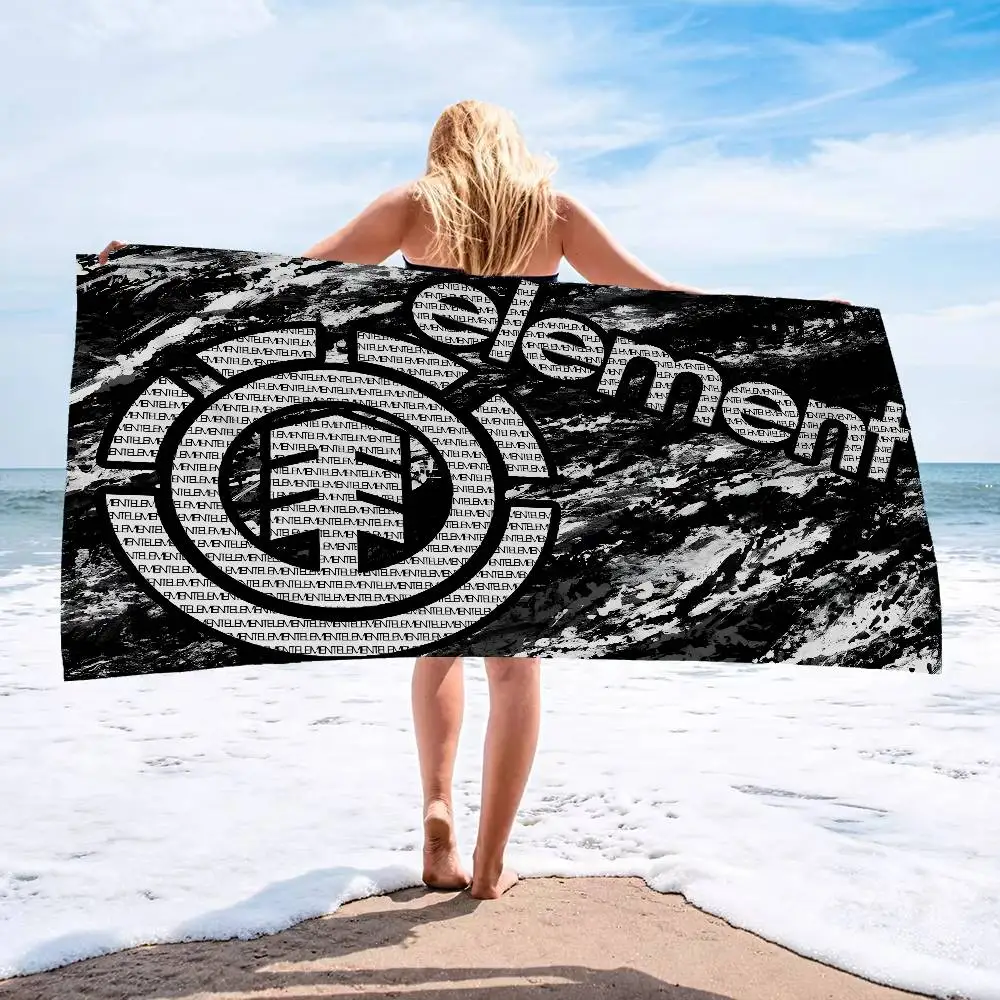 E-ElementS skateboard logo Microfiber Blanket Quick Drying Beach Towels Oversized Printing Super Absorbent Pool Towel Blanket