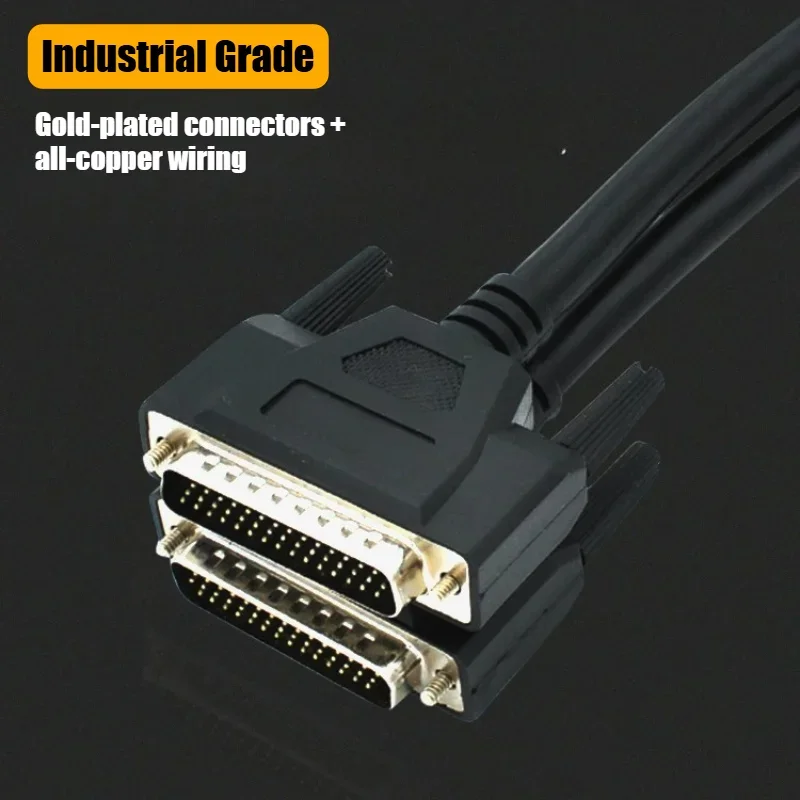 Delta B2 B3L Inovance Servo CN1 Plug DB44 3-Row 44 Pin I/O Control Cable Pure Copper 44 Core Single-End Wire Numbered Terminal