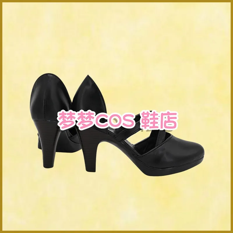 Chaussures de Cosplay du Service Secret du film Evil Ada Wong, bottes pour Halloween et noël pour femmes, talons hauts noirs
