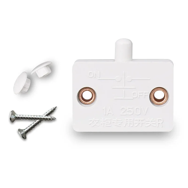1set  Household Automatic Reset Switch Closet Cabinet Light   Door Control  Wardrobe