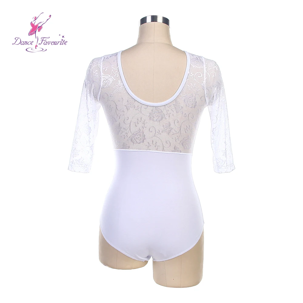 Dance Favourite Ballet Dance Leotards 03D2421 New White Lace Mid Length Ballet Leotard Ballet Dancewear Dnace Costume