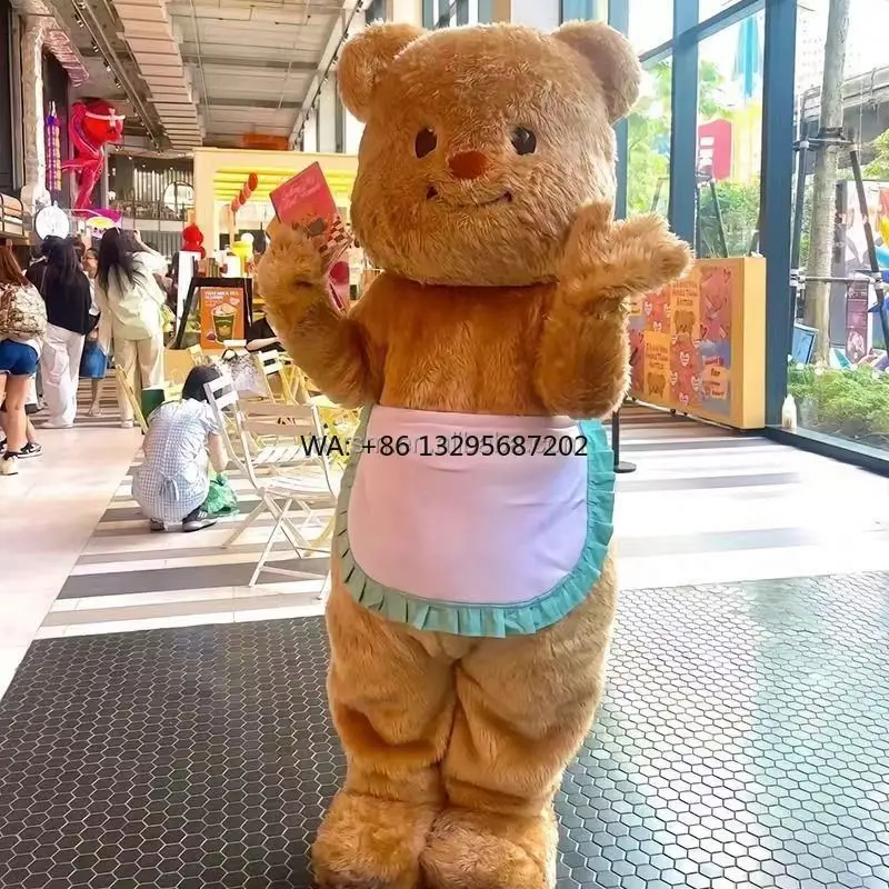 

Polar Bear Mascot Costume Cartoon Character for Adults Adult Costume for Party Bear Plush Doll Cosplay Party Costume Furry Suit