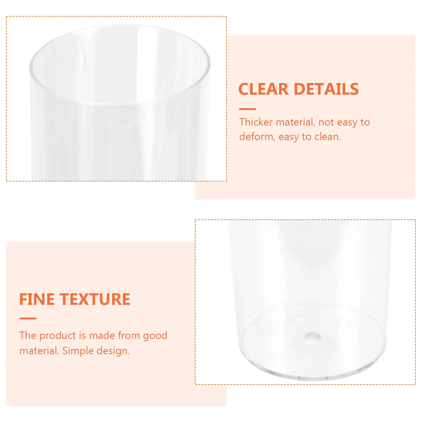 

Jelly Mousse Cup Transparent Dessert Cups Mini Clear Containers for Desserts Ice Cream Small Muffin Trays