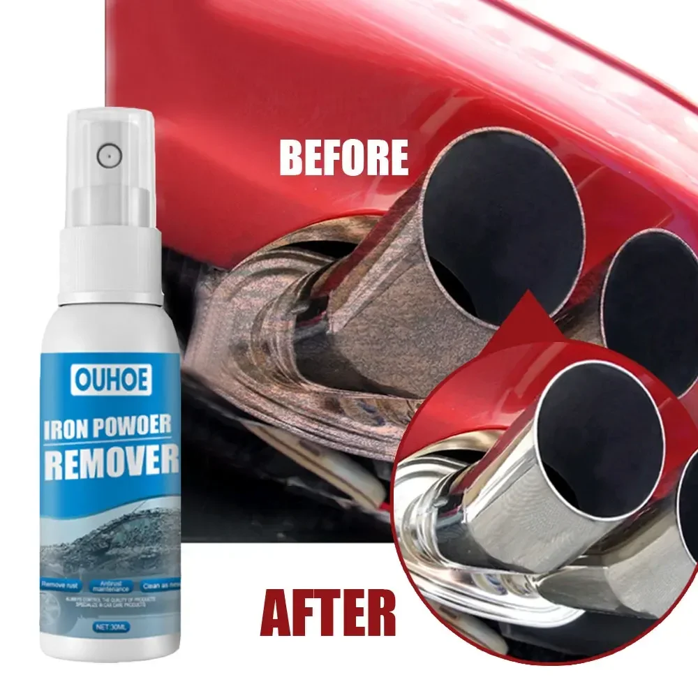 30ML Multi Purpose Rust Remover Spray Metal Surface Chrome Paint Car Maintenance Iron Powder Cleaning Super Rust Remover Cleaner