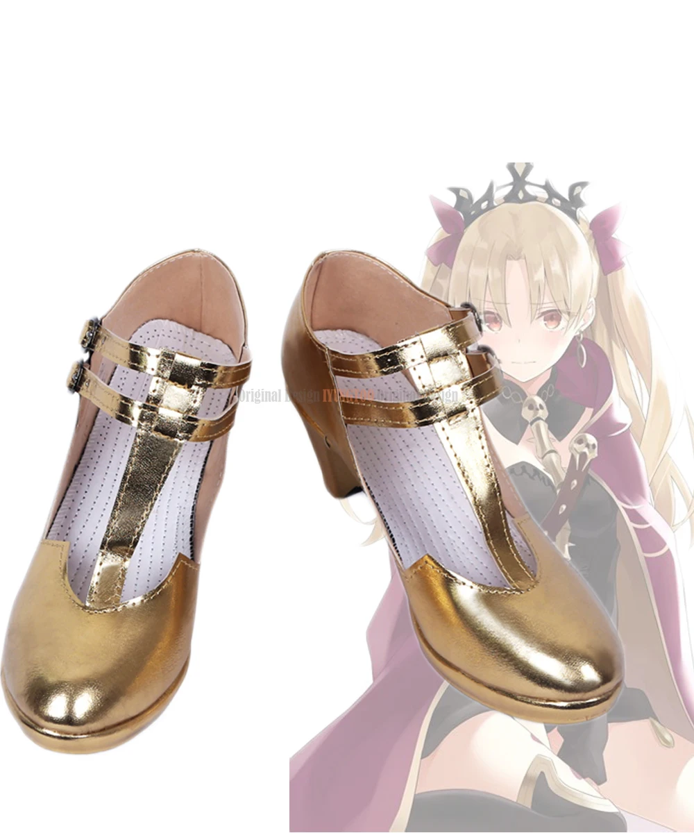 

FGO Ereshkigal Cosplay Fate Grand Order Ereshkigal Cosplay Shoes Golden Sandals Custom Made