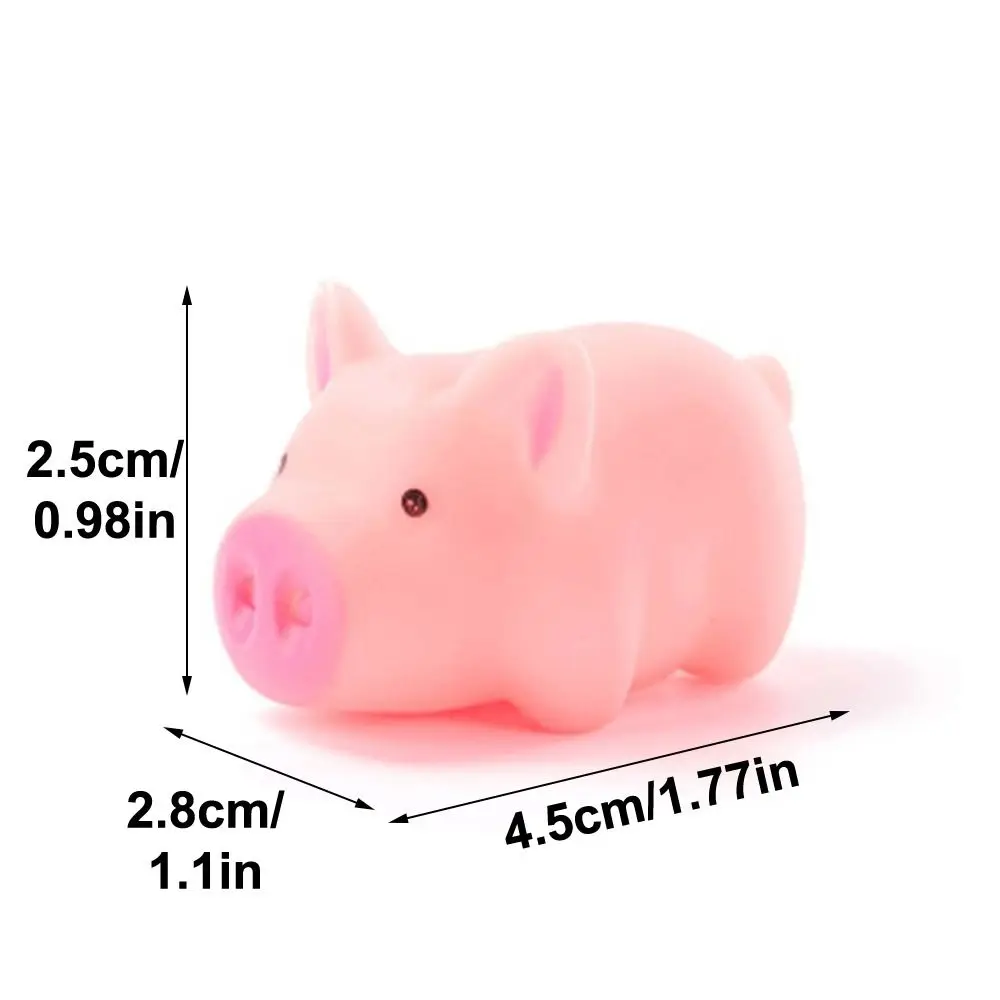 5 pièces Kawaii dessin animé cochon cochon poupée presser jouets rebond lent libération du Stress décompression poupée mignon peluche libération anxiété jouet