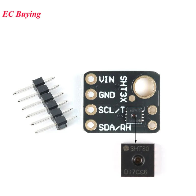 SHT30 Digital Temperature and Humidity Sensor Module GY-SHT30-D I2C IIC Interface Environmental Detection Smart Home For Arduino