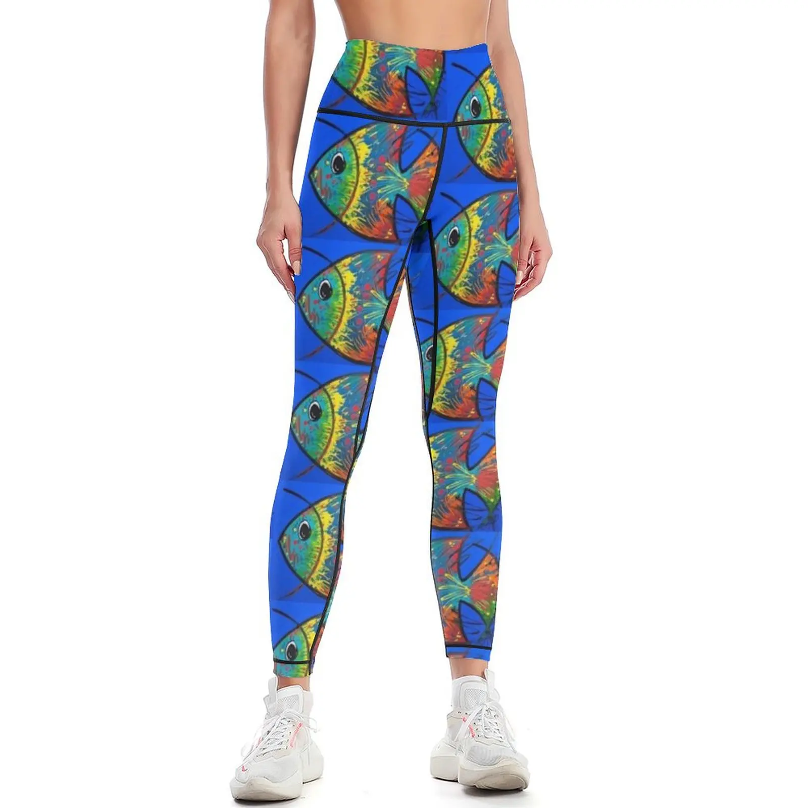 

Angel Fish Leggings Golf wear legging push up Fitness woman Womens Leggings