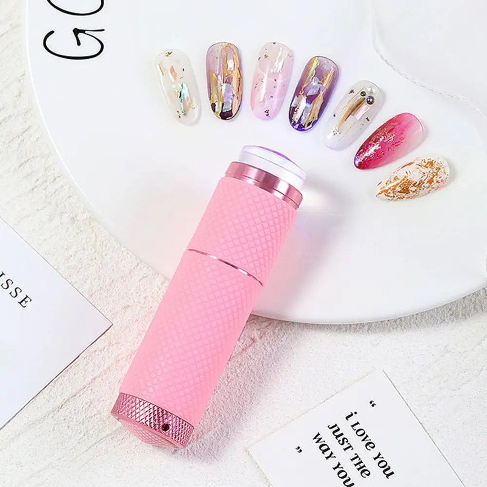 Flashlight Nail Dryer Tools 9 LED Light Fast Nail Dryer Phototherapy Machine Manicure Dryer Silicone Press Gel Curing Nail Lamp