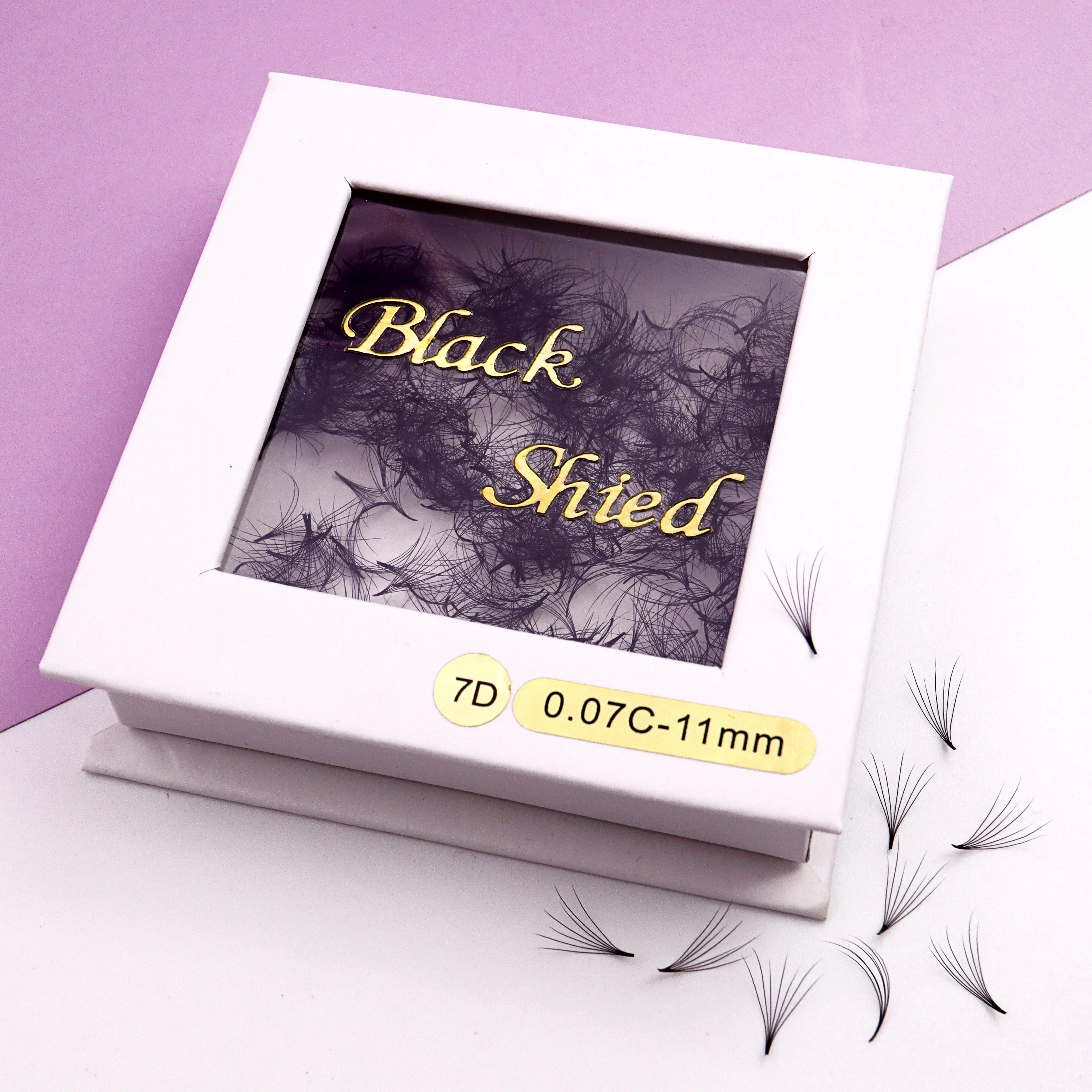 500 5D 7D 9D Handmade Camellia Premade Fans Lashes Loose Promade Fans Soft Natural Russian Volume Faux Mink Eyelash Extension