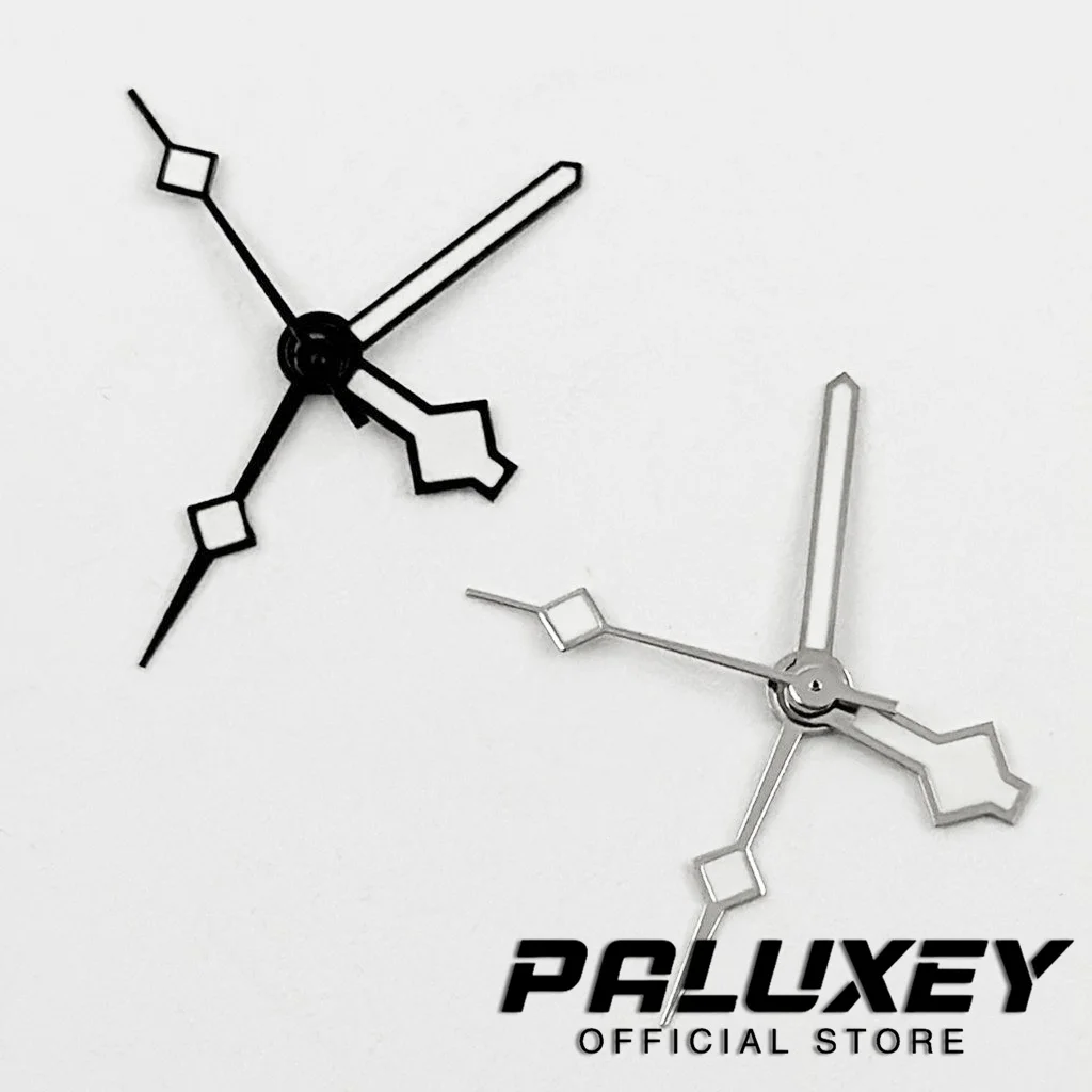 SnowFlake GMT NH34 Four Needles Hands Green Luminous Rose Gold Silver Gold Black Watches Pointer Suitable NH34A 4R34 Movement