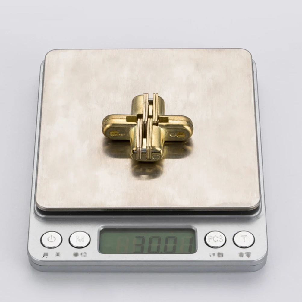 

6Pcs Professional Zinc Alloy Mute Hinge Thickened Invisible Cross Hinge for Modern Design
