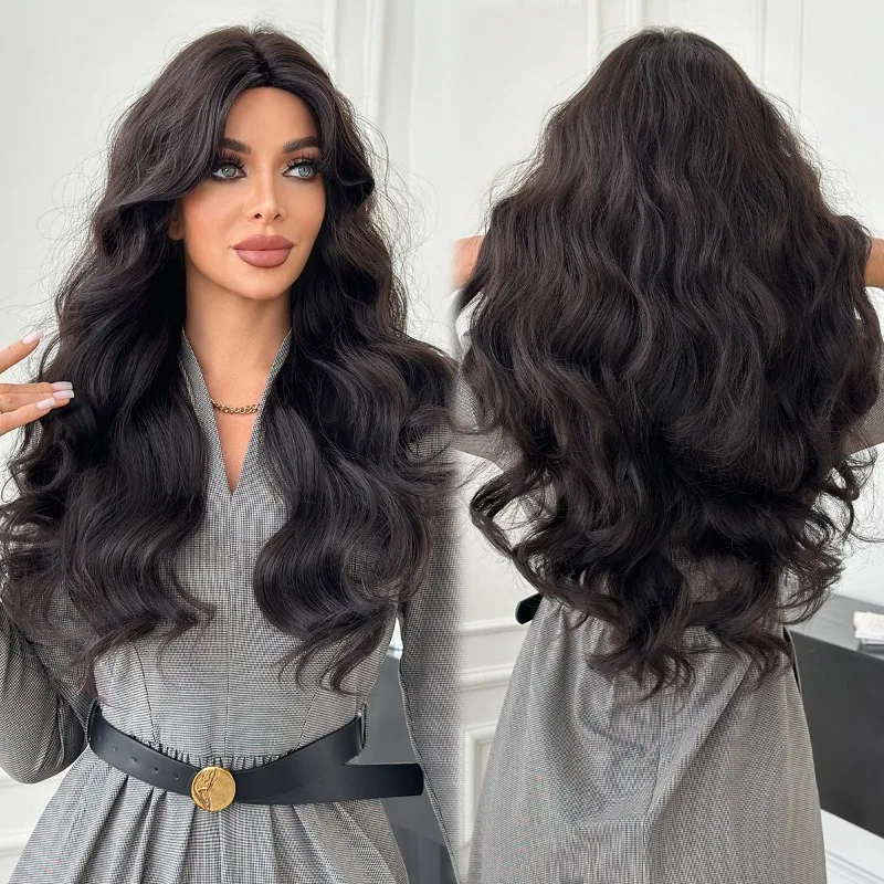 

Long Curly Bangs Wig, Big Wavy High-temperature Silk, Cosplay Party Natural Wig, Suitable for Women To Use