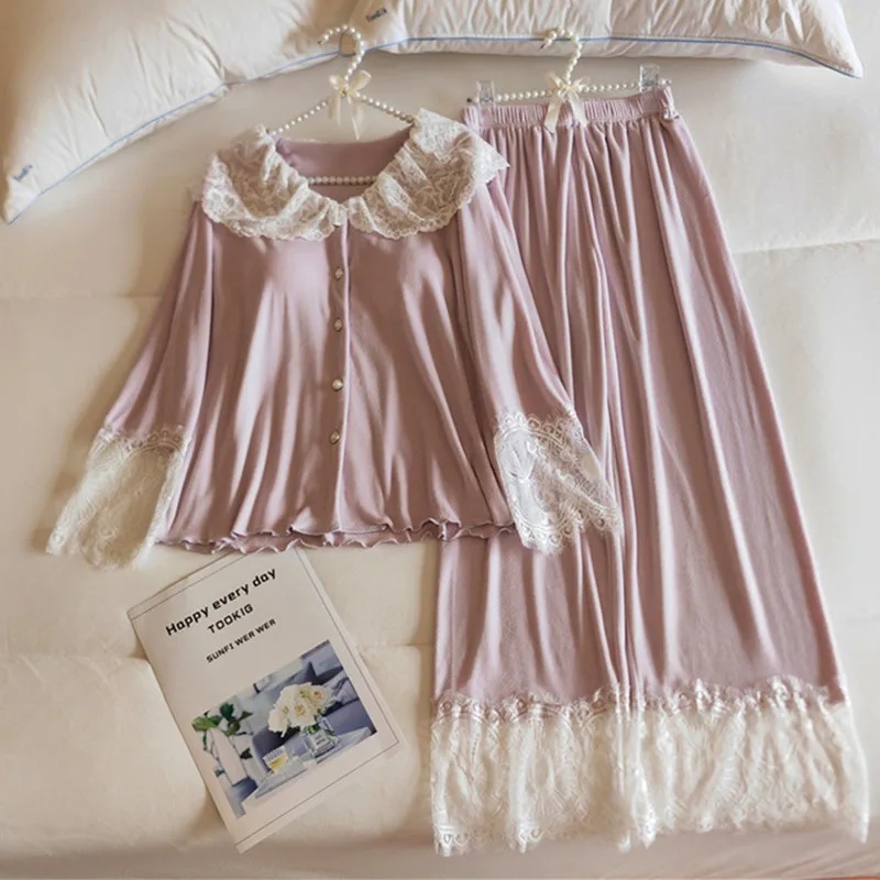 

Островные бархатные утепленные пижамные комплекты, кружевные милые пижамы, женская зимняя одежда для сна с длинными рукавами, нагрудник, домашний костюм для женщин