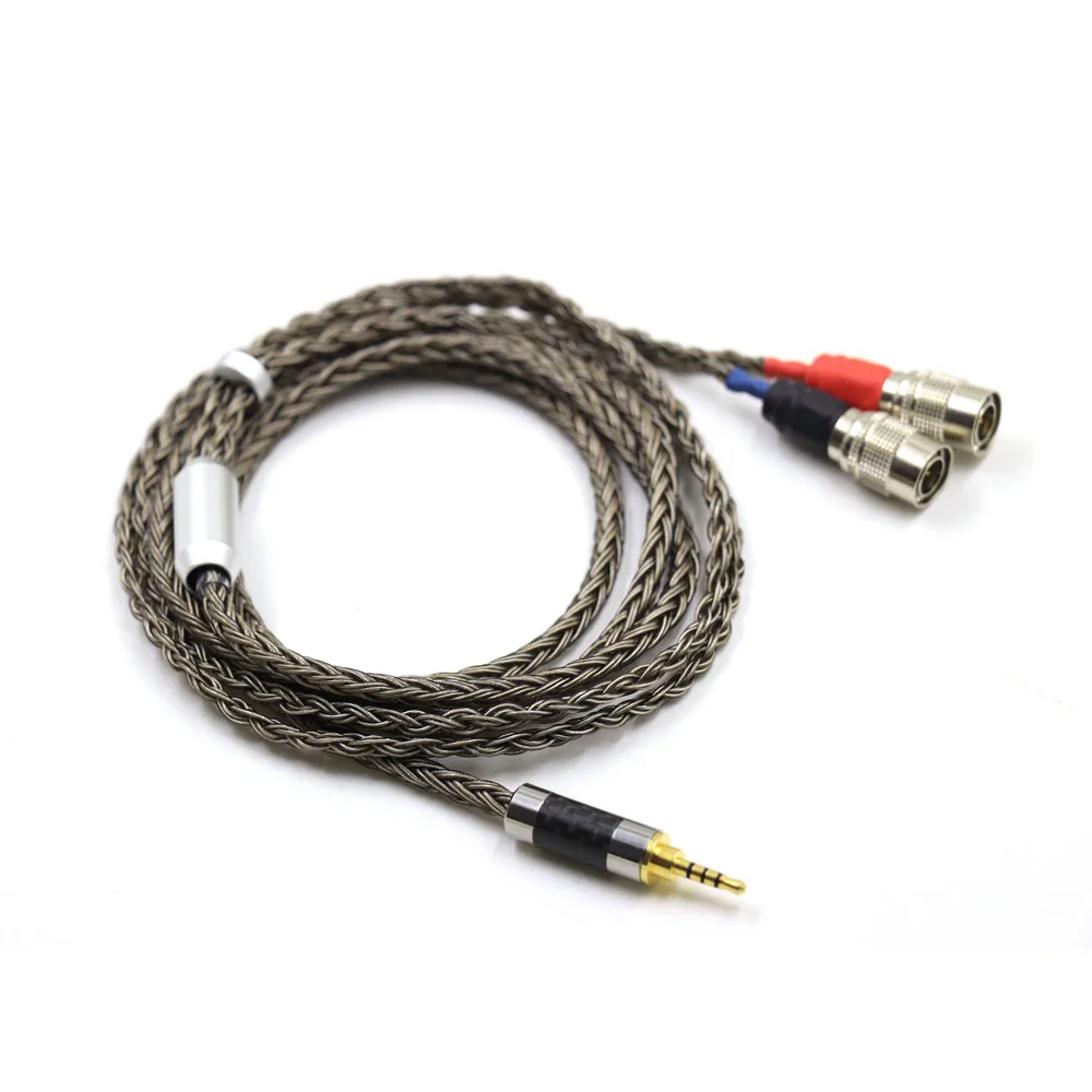 16 كور مطلي بالفضة 2.5 مللي متر/4pin XLR كابل ترقية سماعة الرأس المتوازن للسيد مكبرات الصوت إيثر ألفا دوج برايم