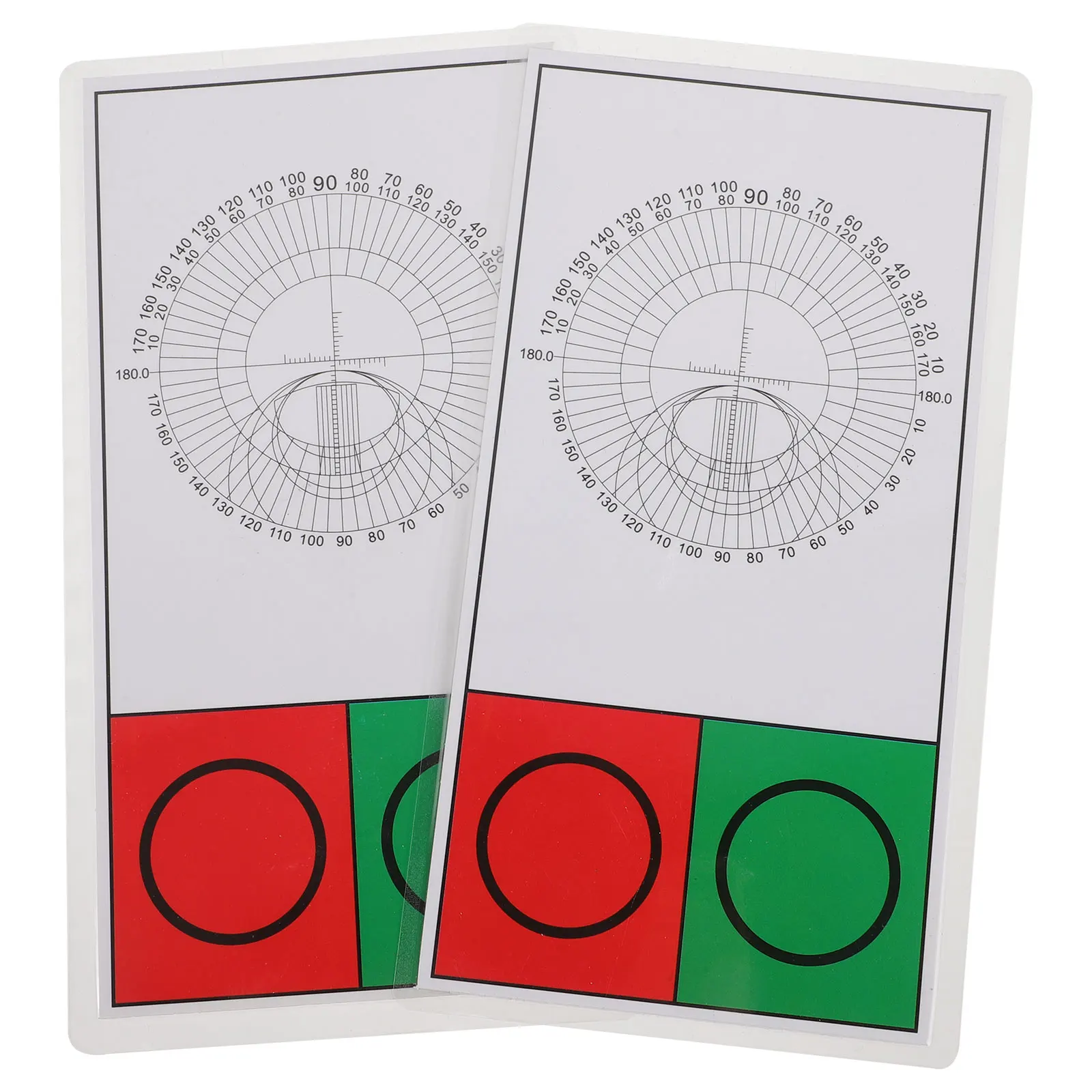 

2 Pcs Test Eye Charts for Exams Table Visual Testing Pvc