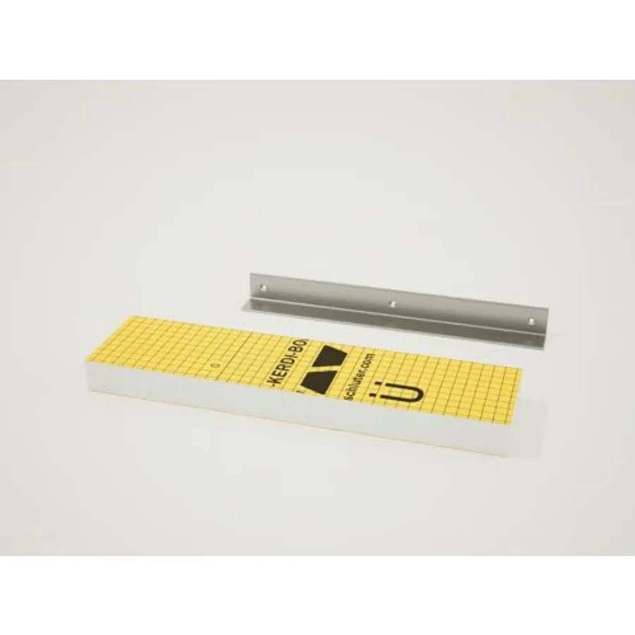 

Shower Shelf with Orange Foam Board 6 in. x 18 in. x 2 in.-Ready to Tile Single Floating Shelf for Wall Bathroom Niche Storage