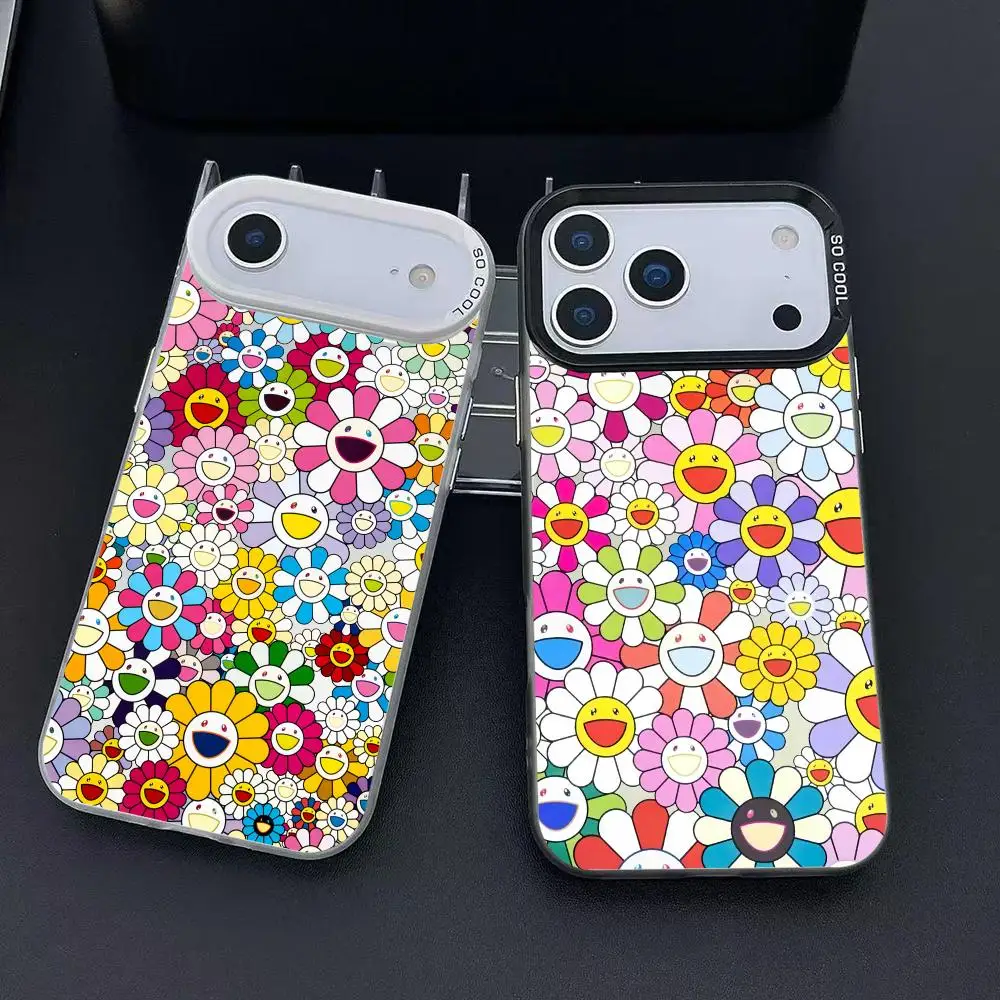 T-TakaShis M-MuraKAmis Funda de teléfono para iPhone 17 16 15 14 13 12 11 Pro Max Air Matte Laser Aurora Funda a prueba de golpes