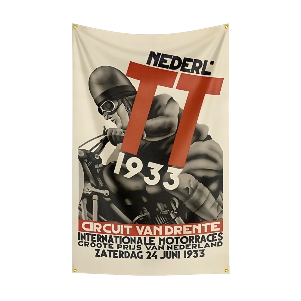 T-TT-is-le-of-man Motor Car Oil Flag Motoring Racing Workshop Car Banners Tapestry Flag Outdoor For Decoration Engine Oil
