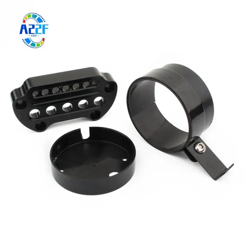 

A22F-Side Mount Speedometer Relocation Bracket With Handlebar Clamps Kit For Sportster 883 1200 Iron 48 Roadster 72