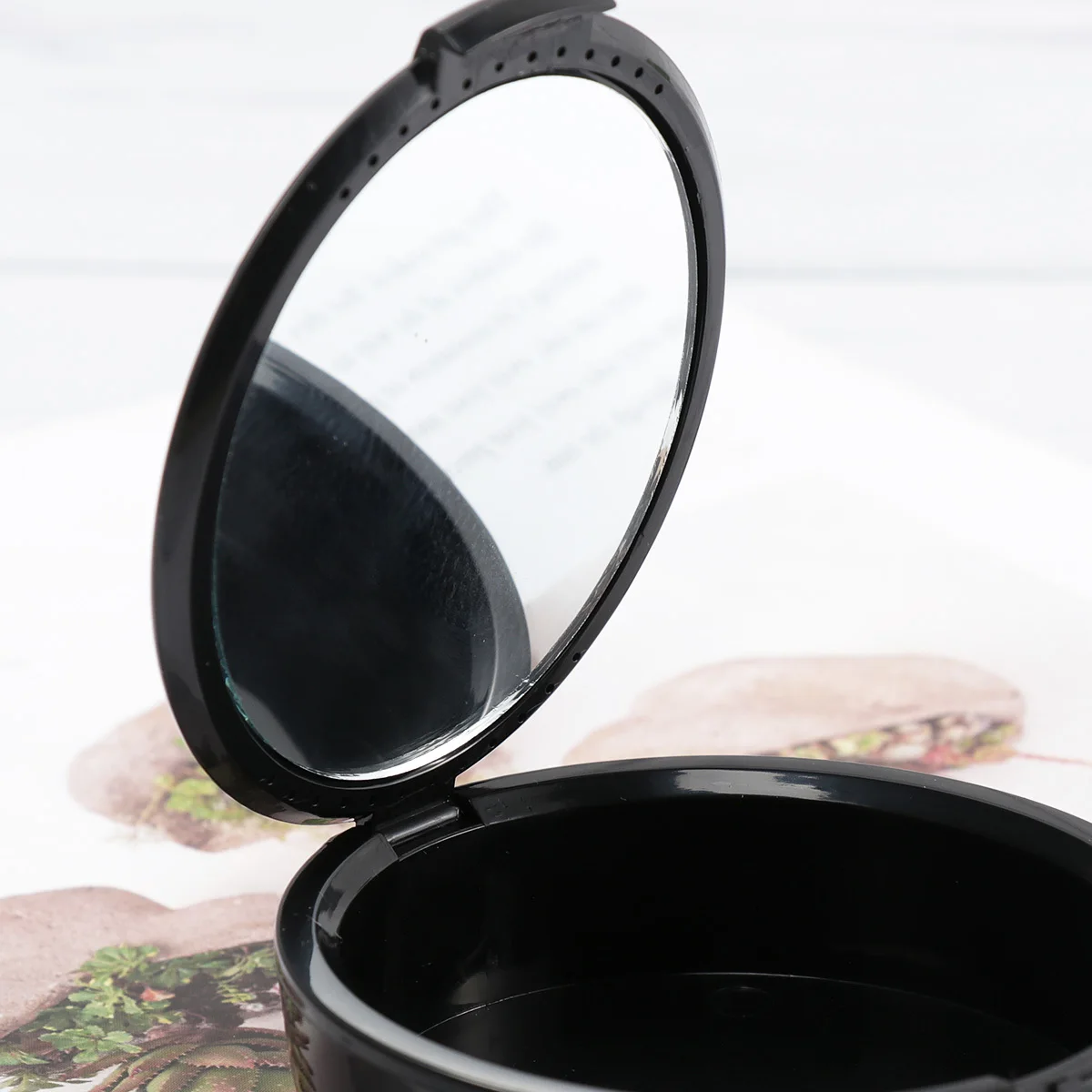 

Black Dental Retainer Box Hinged Lid Snaps Mouth Guard Case Denture Storage Container Ventilation System Durable Long Lasting