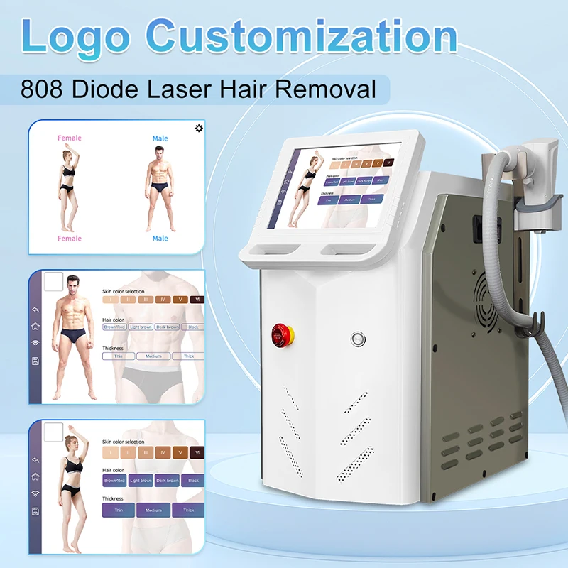 NEW Portable 808 3wave Diode Laser Permanent Hair Remove Fast Depilation Painfree Follicle Penetration Skin Rejuvenation Device