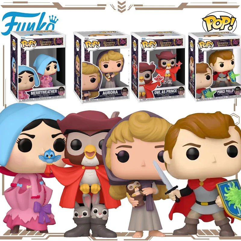 

Funko POP Original Sleeping Beauty 65th Anniversary Aurora Merryweather Prince Phillip Action Figure Toys for Boys Girls Gift