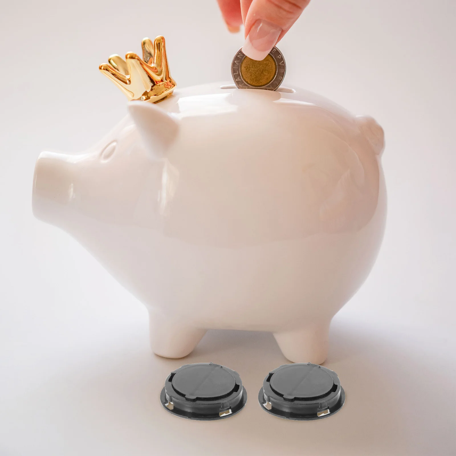 

20 Pcs Piggy Bank Stopper Piggy Bank Bottom Caps Plugs Stoppers Savings Box Plaster Accessories Coins Storage Toys