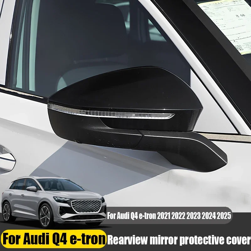 Rearview mirror protective cover car exterior decoration products anti-collision For Audi Q4 e-tron 2021 2022 2023 2024 2025
